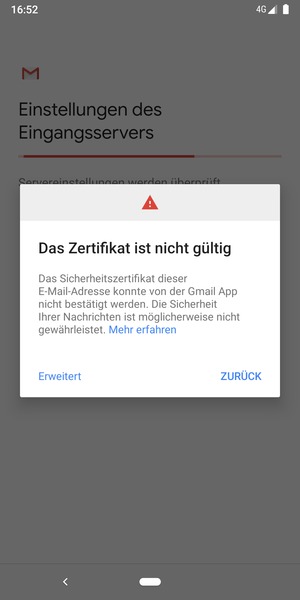 Wählen Sie Erweitert