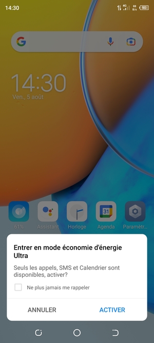 Sélectionnez ACTIVER
