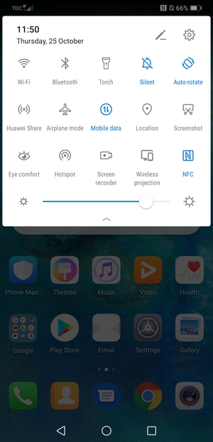 Adjust brightness to the required level