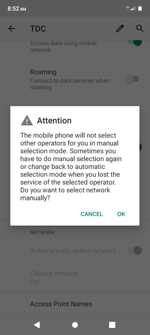 Select OK