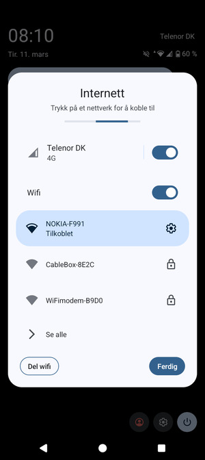 Slå av Wifi
