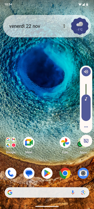 Per modificare le impostazioni dell'audio, seleziona Suono