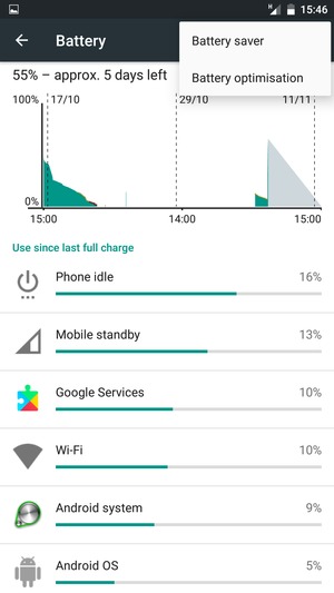 Select Battery saver