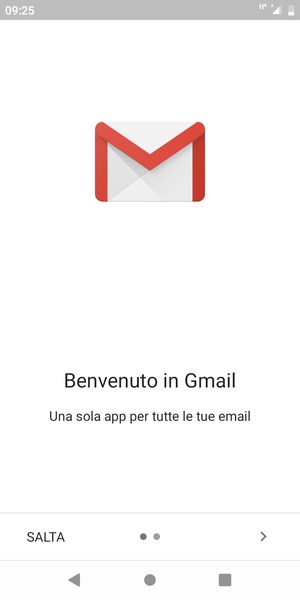 Seleziona AVANTI