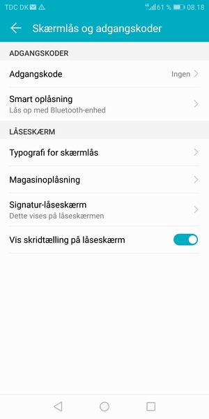 Vælg Adgangskode