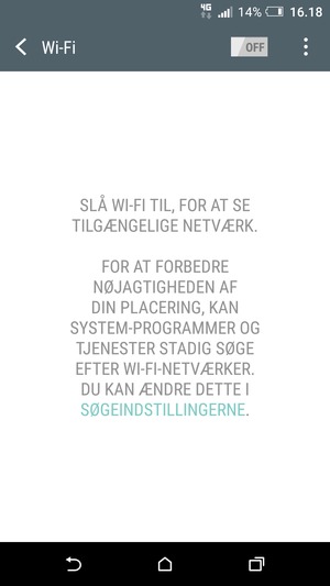 Slå Wi-Fi til