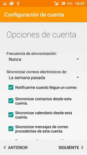 Seleccione SIGUIENTE