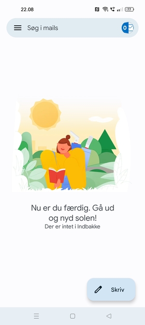 Din Hotmail er klar til brug