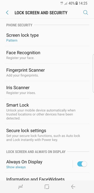 Your phone is now secure with a screen lock
