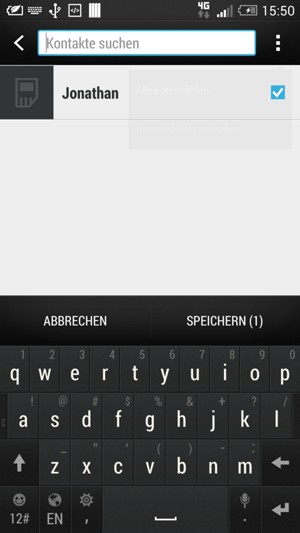 Wählen Sie SPEICHERN