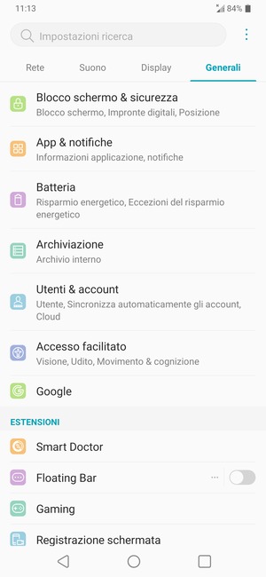 Seleziona Utenti & account