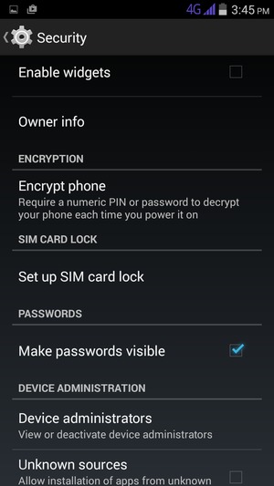 To change the PIN for the SIM card, return to the Security menu and select Set up SIM card lock