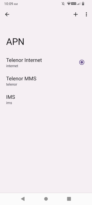 Sélectionnez le bouton du Menu