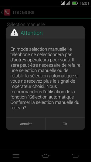 Sélectionnez OK