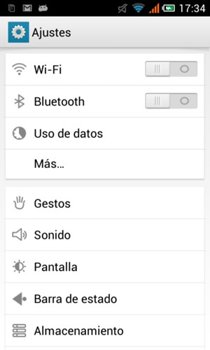 Seleccione Wi-Fi
