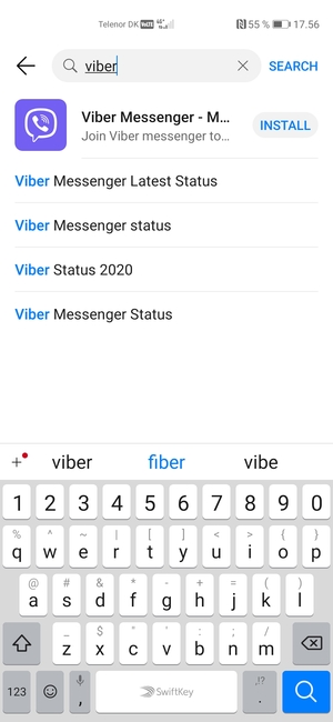 Enter the app name and select Search