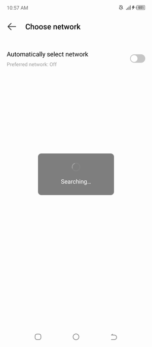 Wait for the search to finish