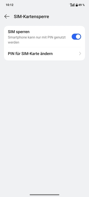 Wählen Sie PIN für SIM-Karte ändern