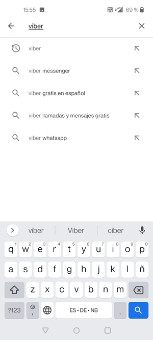 Introduzca el nombre de la aplicación y seleccione Buscar