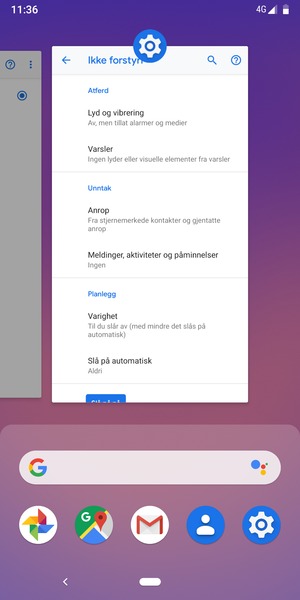 Dra apper opp for å lukke dem