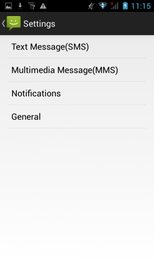 Select Text Message(SMS)