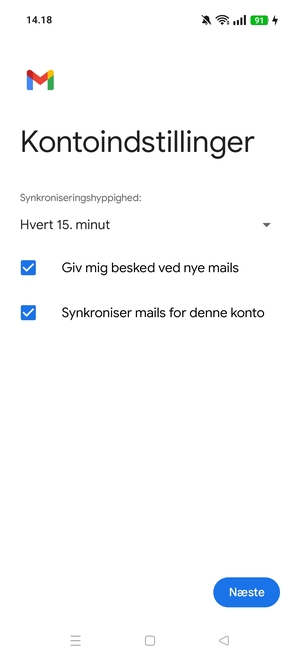 Vælg Næste