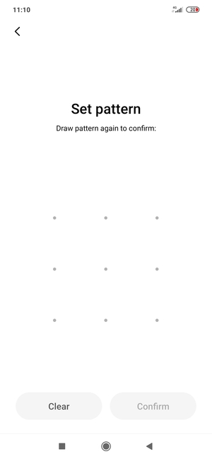 Draw the unlock pattern again