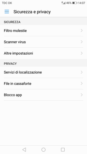 Seleziona Altre impostazioni