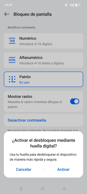 Seleccione la opción deseada