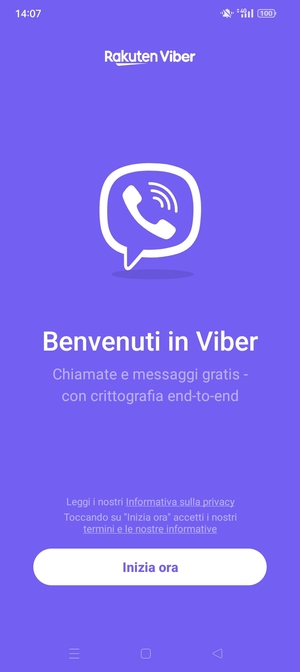 L'app è pronta per l'uso