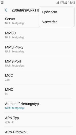 Wählen Sie Speichern