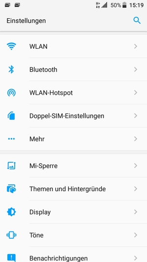 Wählen Sie Doppel-SIM-Einstellungen