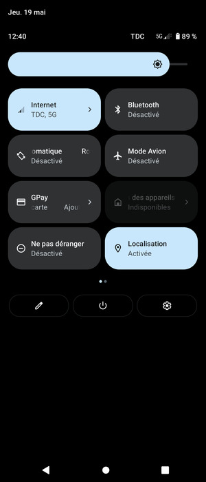 Régler la luminosité au niveau souhaité