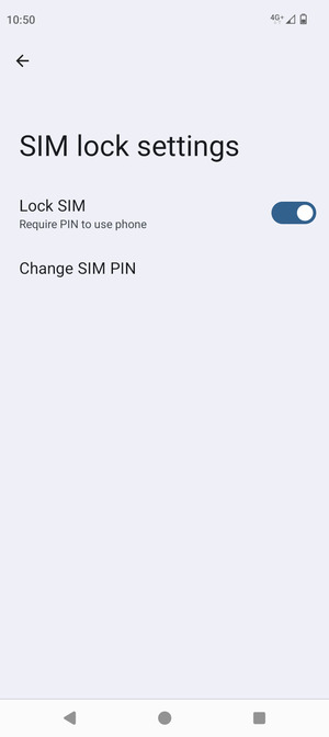 Select Change SIM PIN