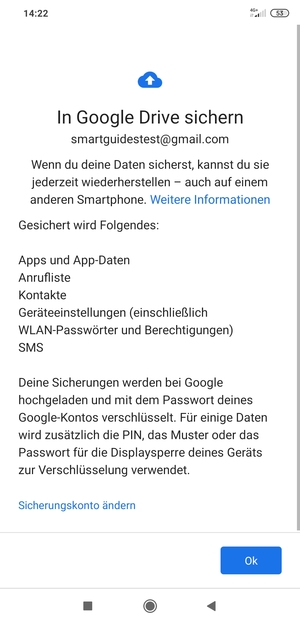 Wählen Sie Ok