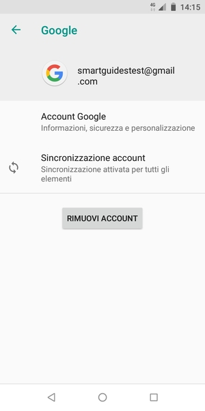 Seleziona Sincronizzazione account