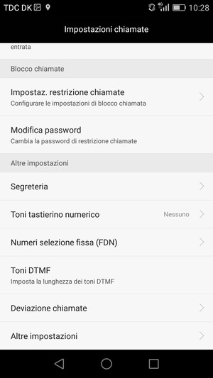 Scorri e seleziona Segreteria