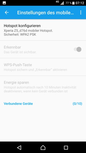 Wählen Sie die Zurück-Taste