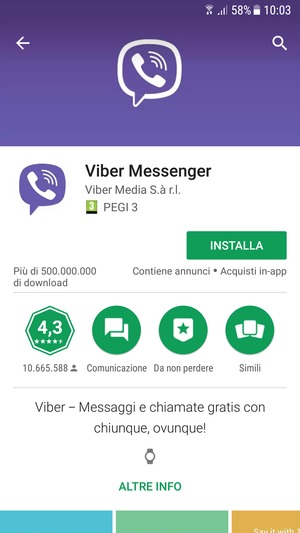 Seleziona INSTALLA