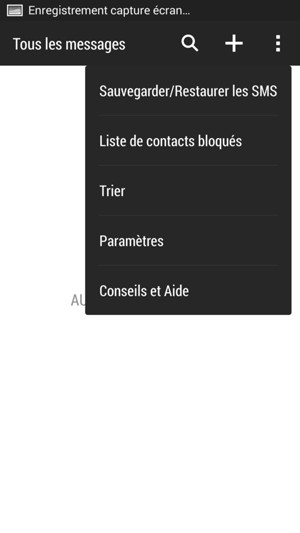 Sélectionnez Paramètres