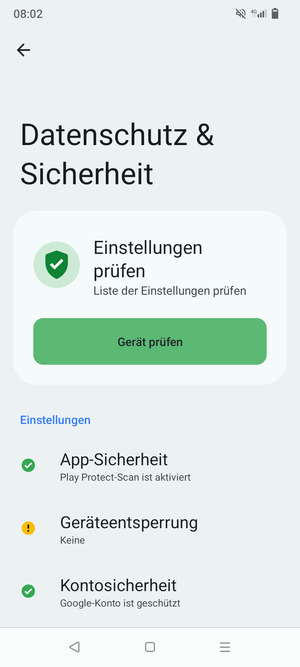 Wählen Sie Geräteentsperrung