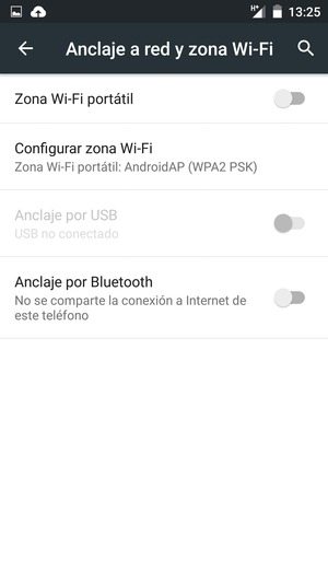 Seleccione Configurar zona Wi-Fi