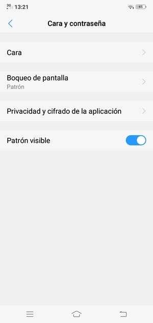 El teléfono ha sido asegurado con un bloqueo de pantalla