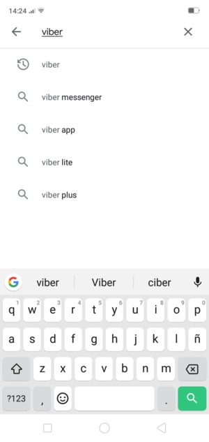 Introduzca el nombre de la aplicación y seleccione Buscar