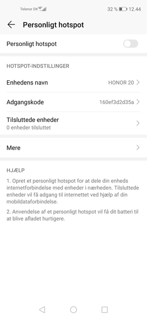 Vælg Adgangskode