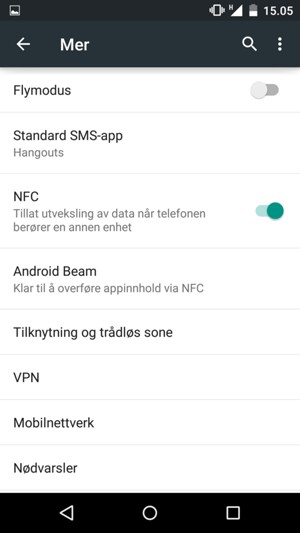 Velg Tilknytning og trådløs sone / Tilknytning og Wi-Fi-sone