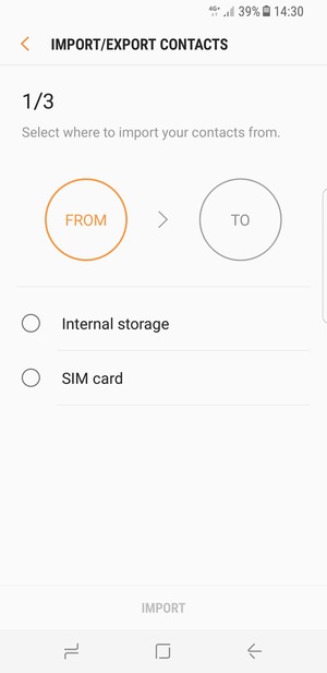 Select SIM card
