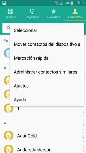 Seleccione Ajustes