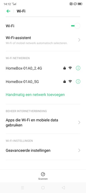 Selecteer het draadloze netwerk waarmee u verbinding wilt maken