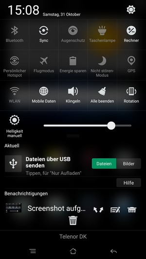 Wählen Sie Automatisch Helligkeit